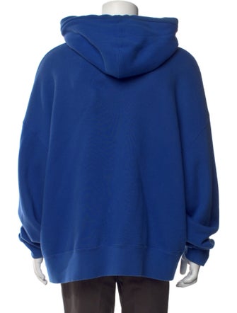 Palm Angels Graphic Print V-Neck Hoodie