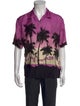 Palm Angels Silk Printed Shirt