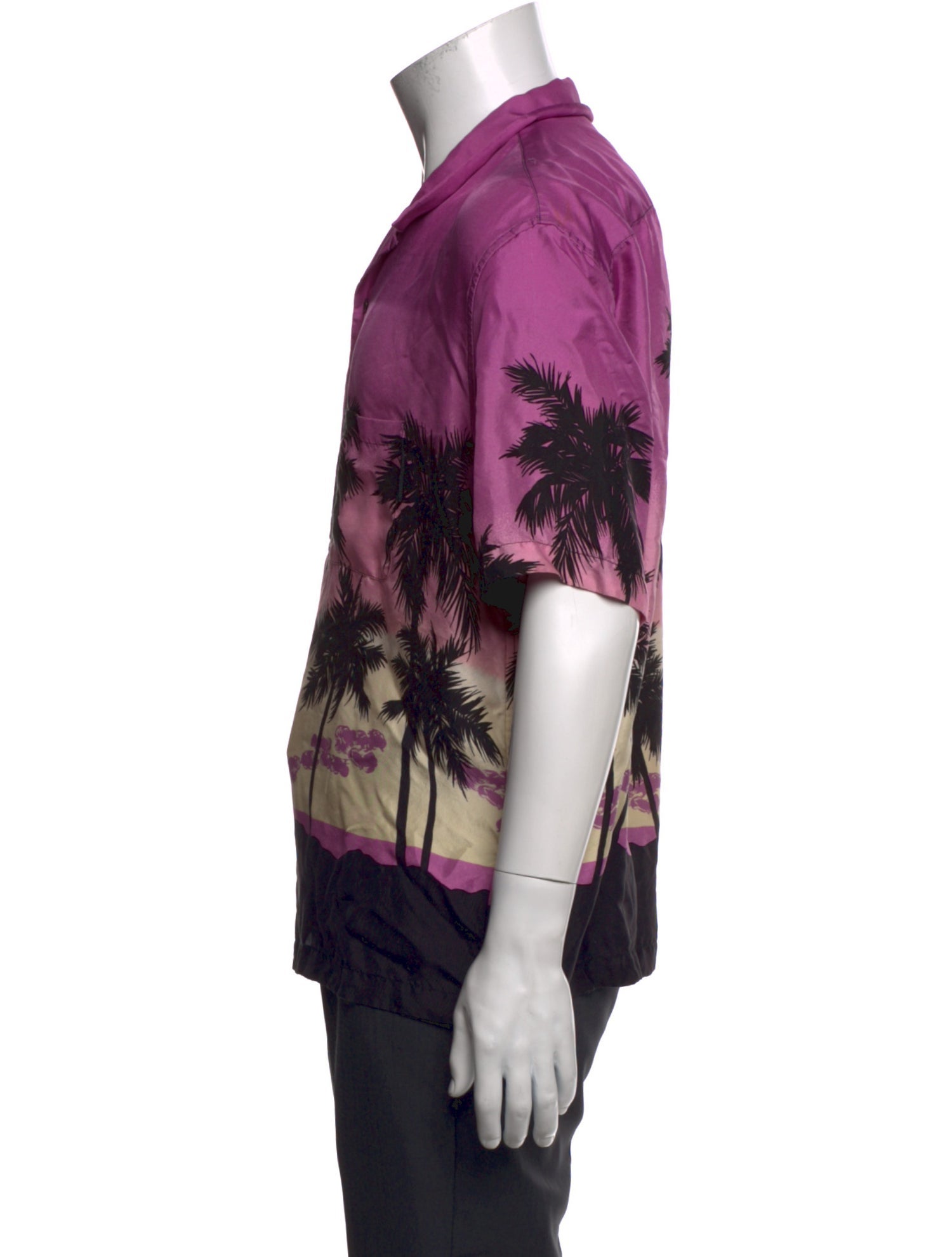 Palm Angels Silk Printed Shirt