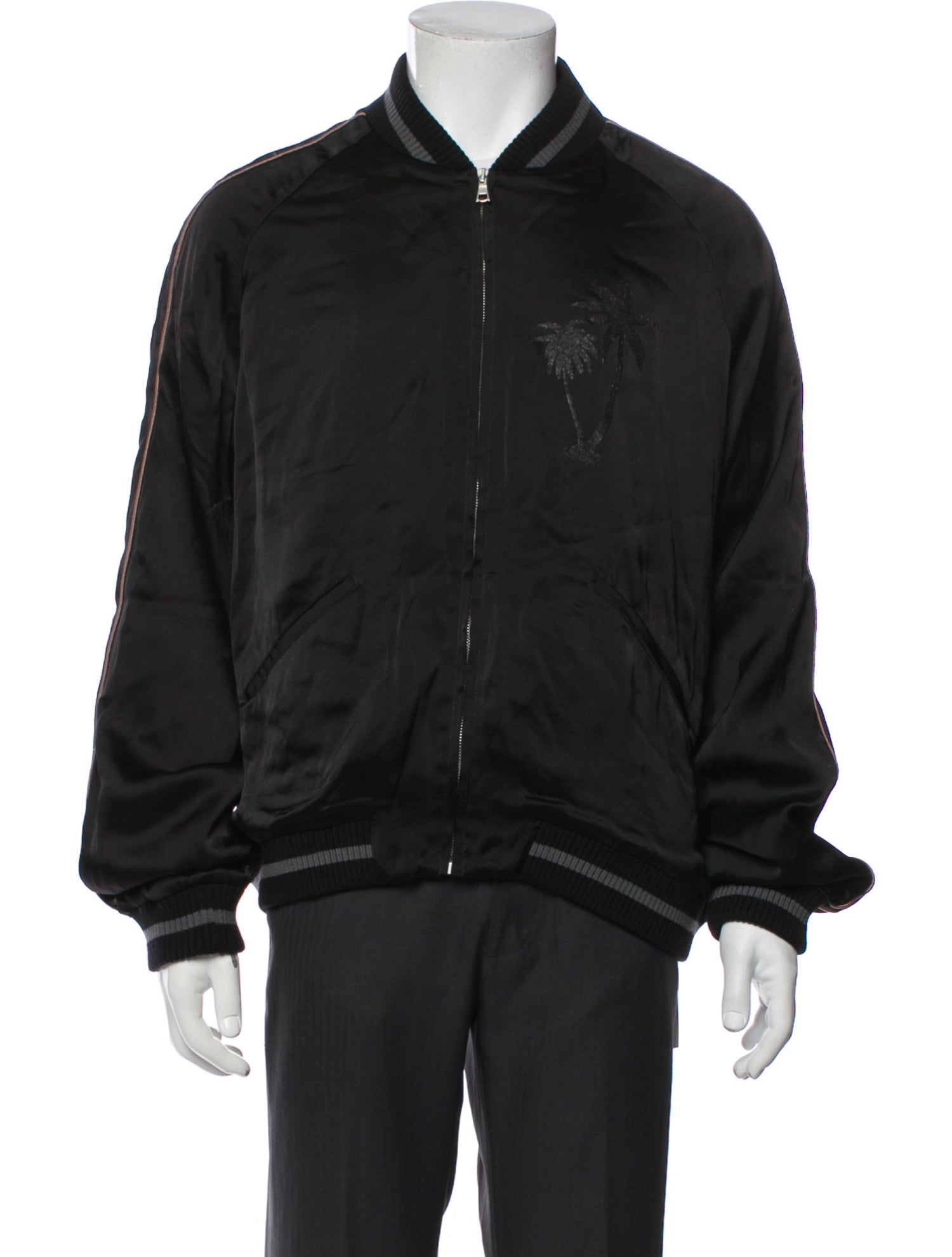 Palm Angels Striped Bomber Jacket w/ Tags