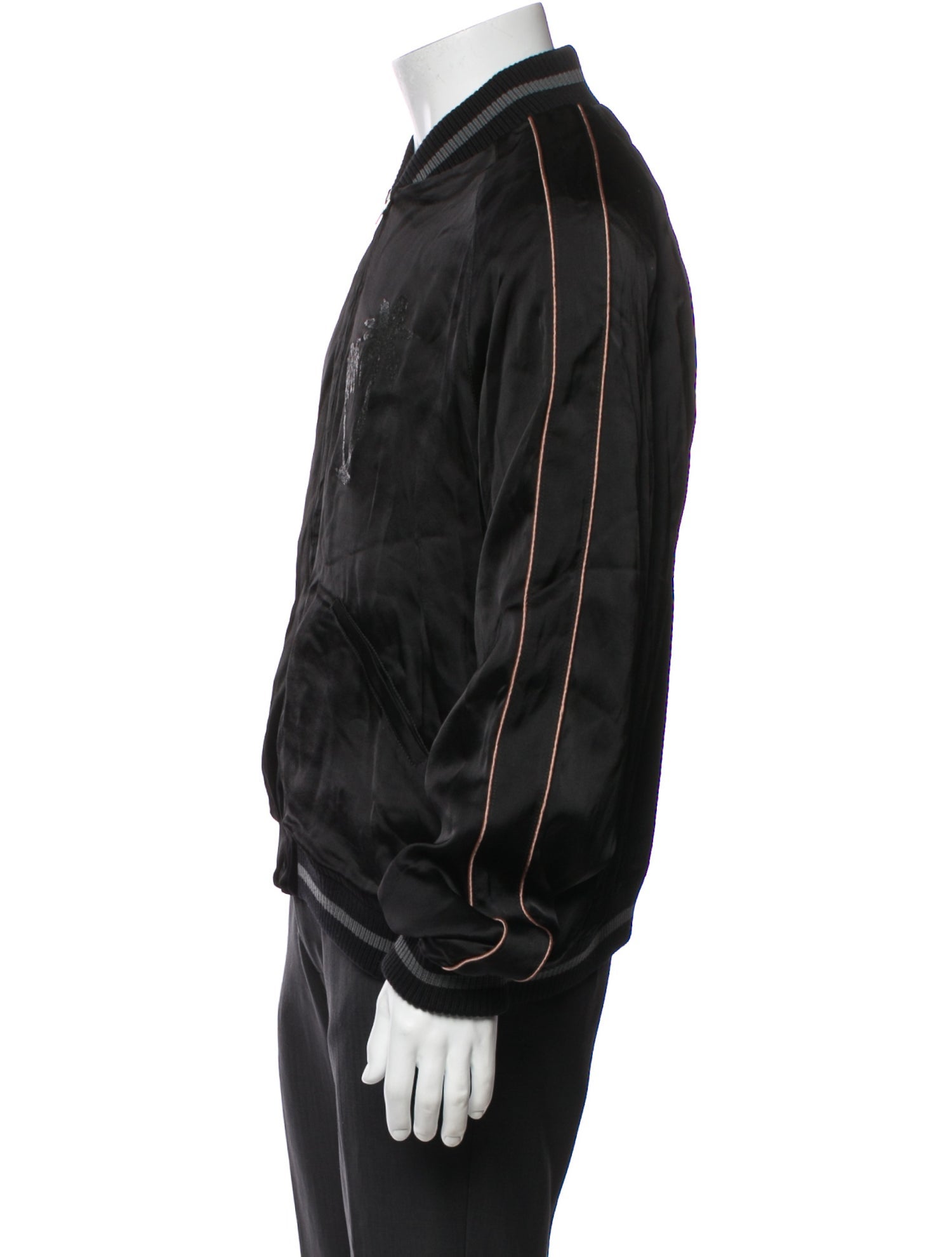 Palm Angels Striped Bomber Jacket w/ Tags