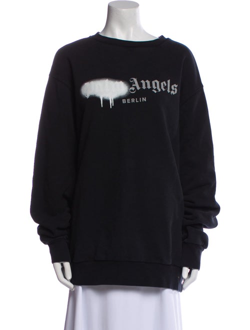 Palm Angels Graphic Print Crew Neck Sweatshirt