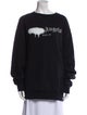 Palm Angels Graphic Print Crew Neck Sweatshirt