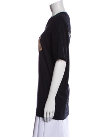 Palm Angels Graphic Print Crew Neck T-Shirt