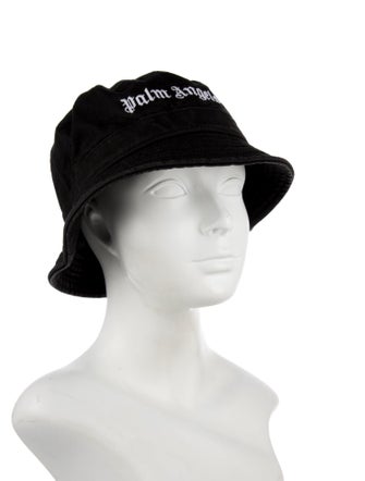 Palm Angels embroidered logo bucket hat