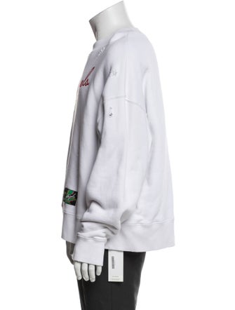 Palm Angels Graphic Print Crew Neck Sweatshirt