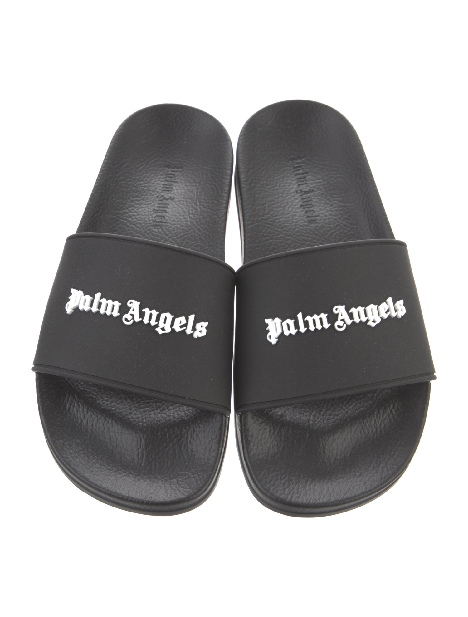 Palm Angels Rubber Graphic Print Slides w/ Tags