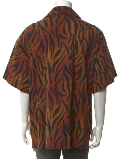 Palm Angels Animal Print Short Sleeve Shirt