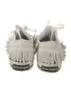 Palm Angels Suede Fringe Trim Accent Sneakers