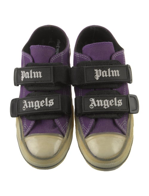 Palm Angels Canvas Colorblock Pattern Sneakers