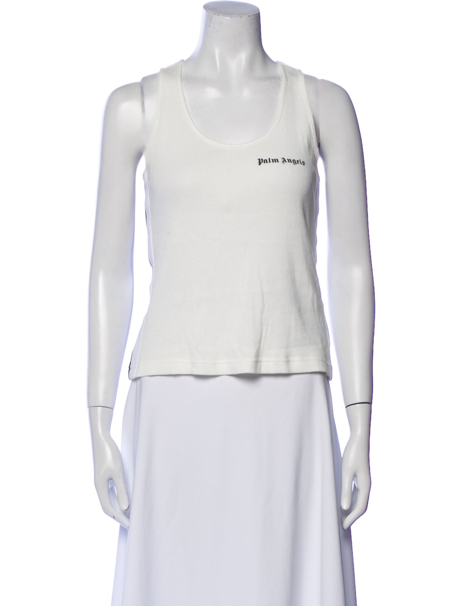 Palm Angels Scoop Neck Sleeveless Top