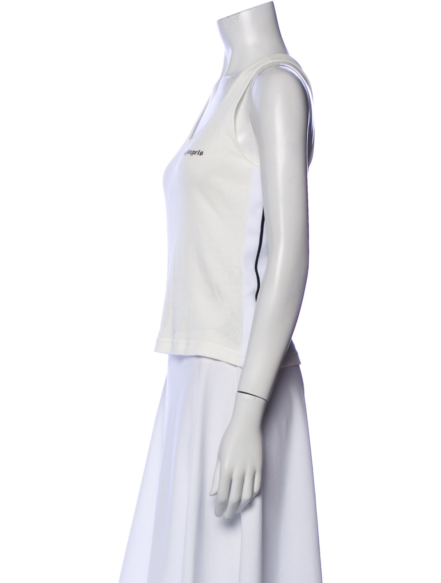 Palm Angels Scoop Neck Sleeveless Top