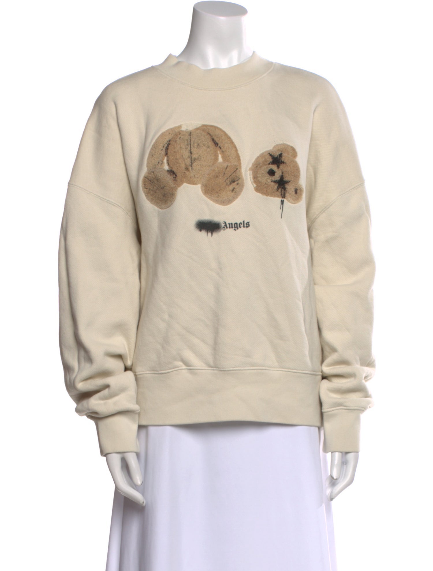 Palm Angels Graphic Print Crew Neck Sweatshirt