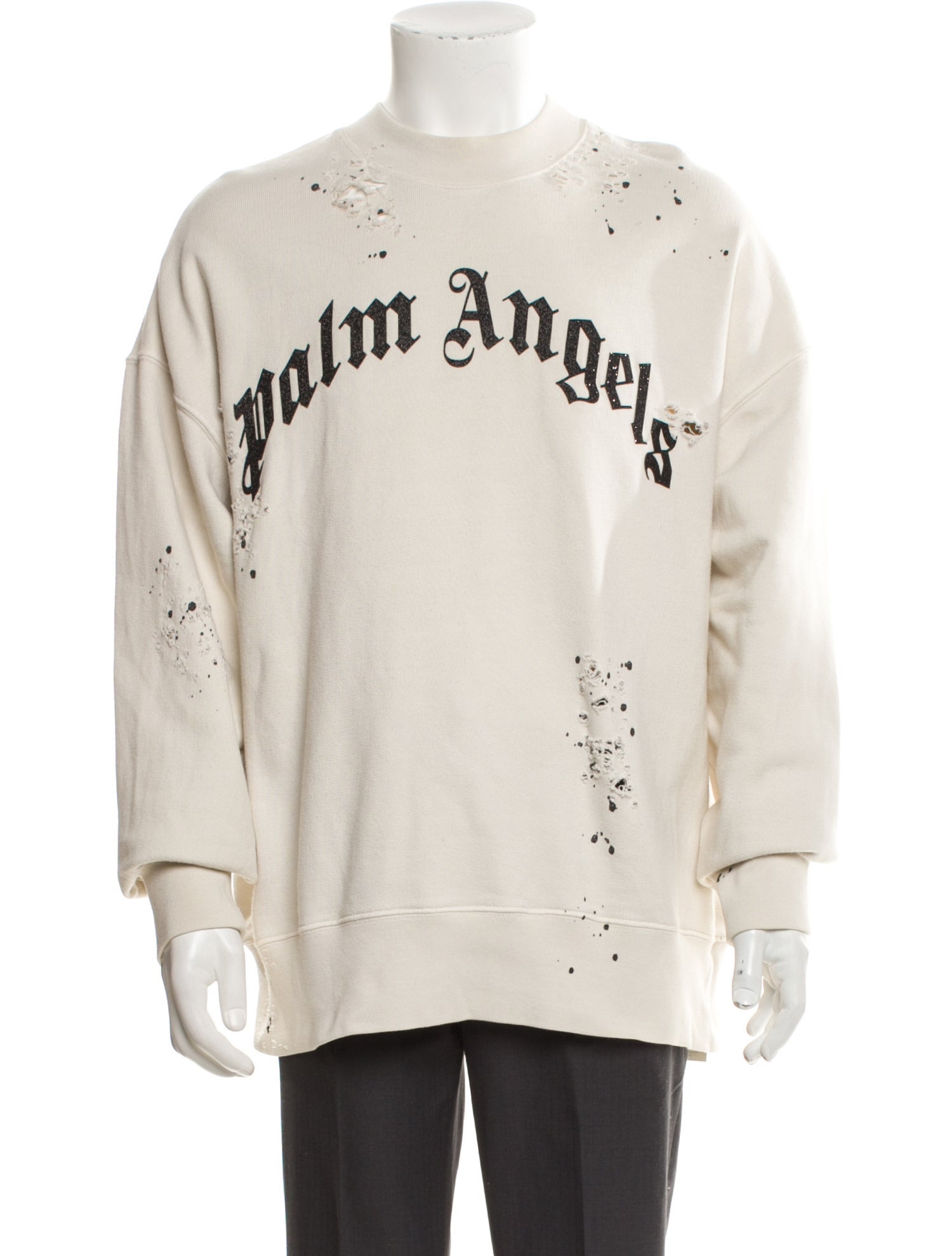 Palm Angels Graphic Print Crew Neck Sweatshirt