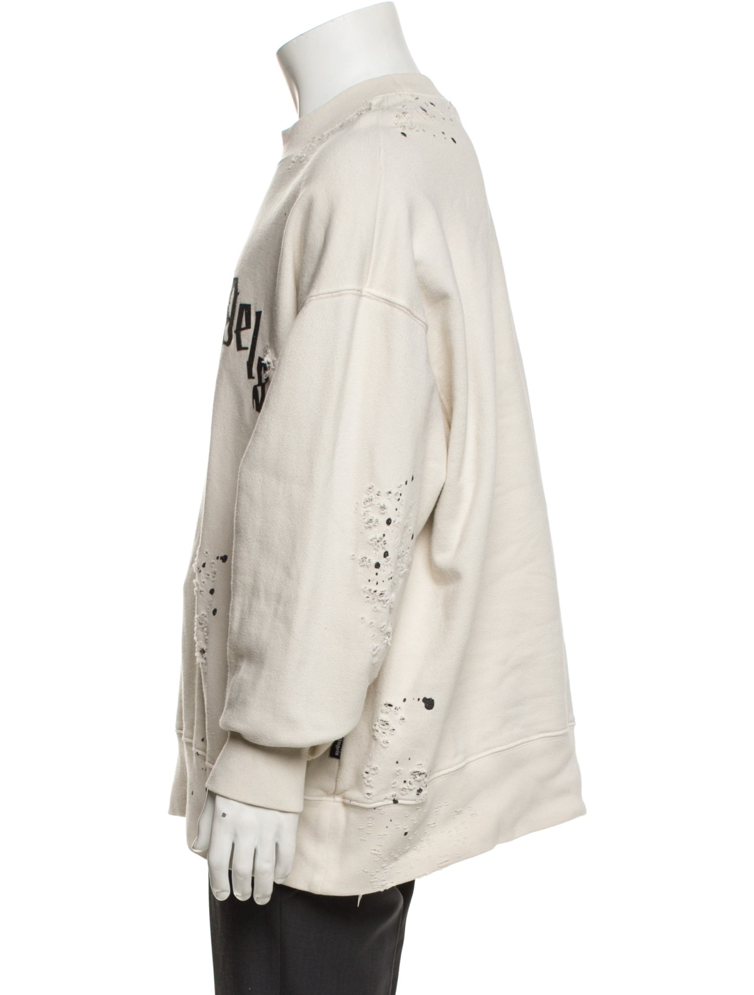 Palm Angels Graphic Print Crew Neck Sweatshirt