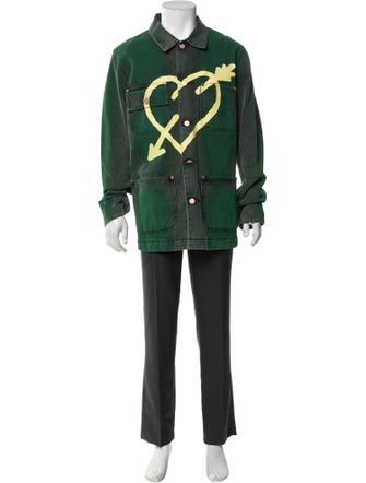 Palm Angels Graphic Print Coat