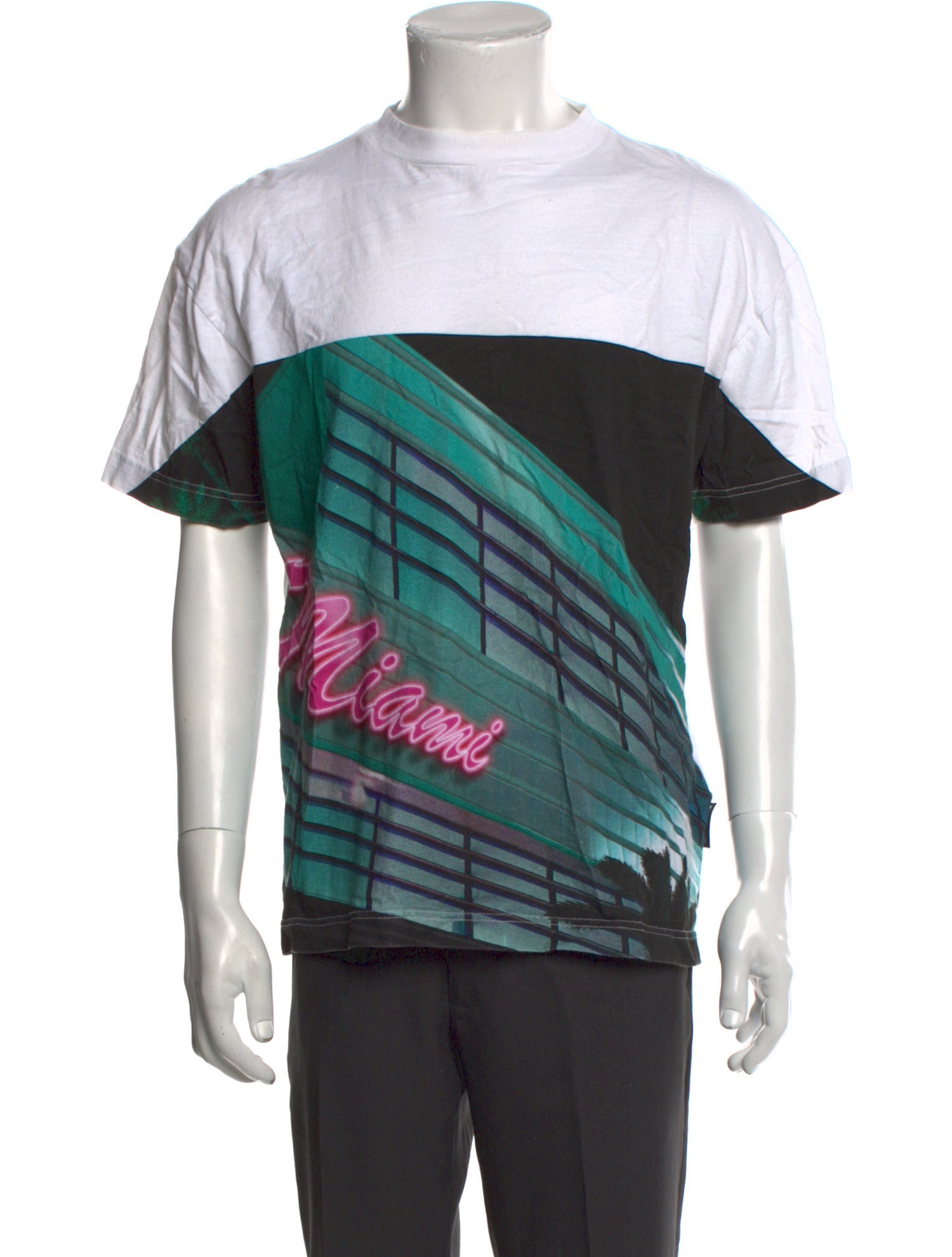 Palm Angels Graphic Print Crew Neck T-Shirt