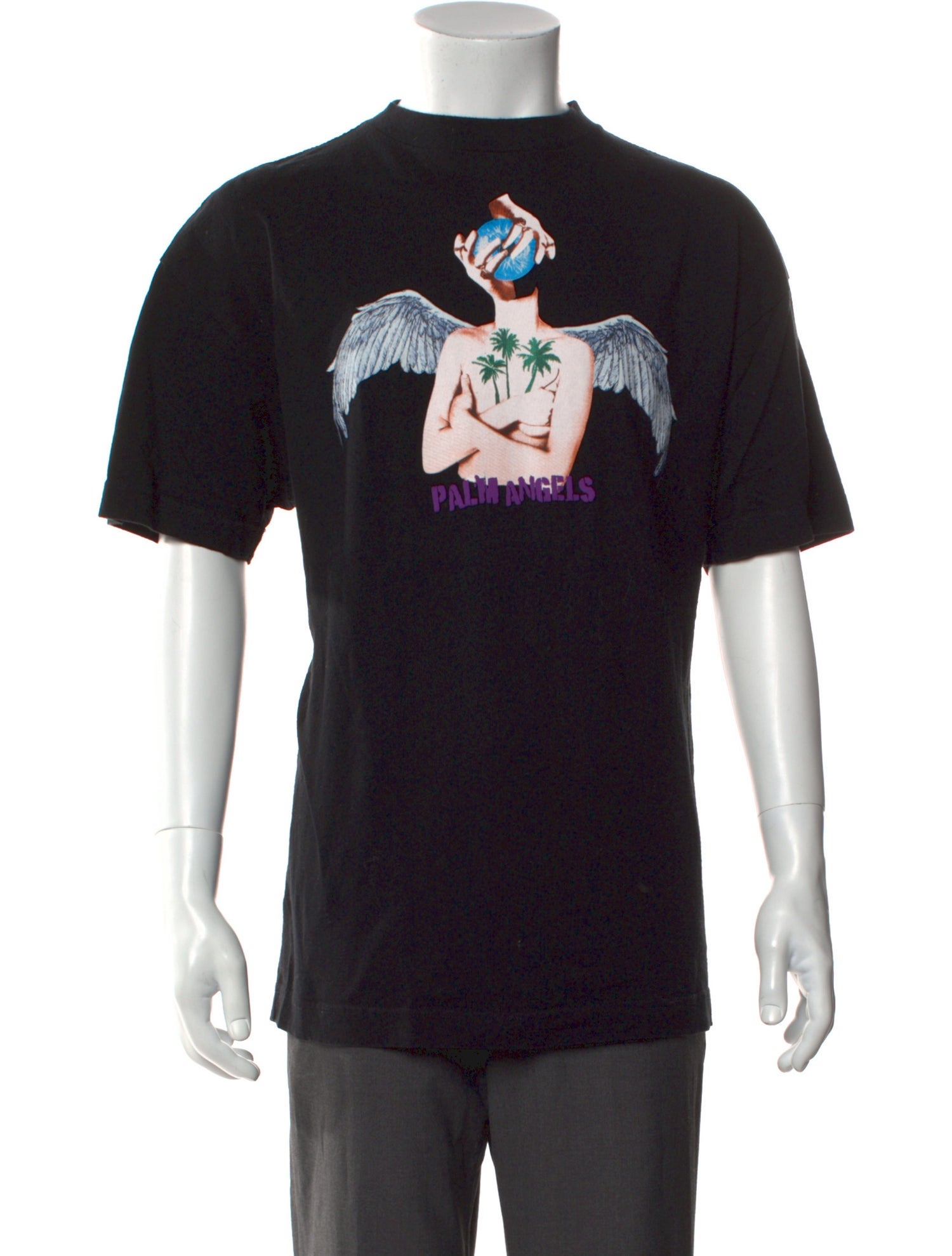 Palm Angels Graphic Print Crew Neck T-Shirt