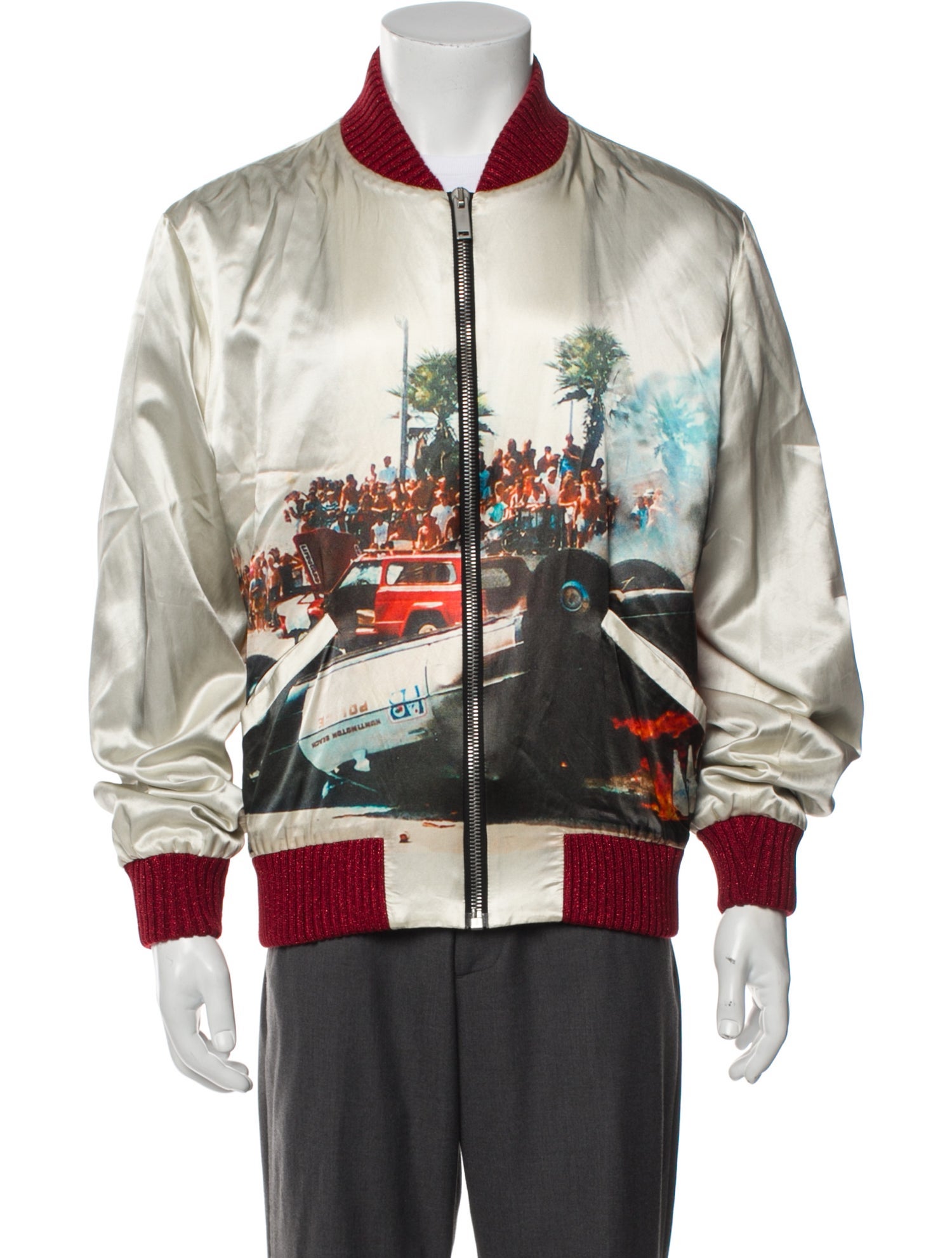 Palm Angels Printed Bomber Jacket