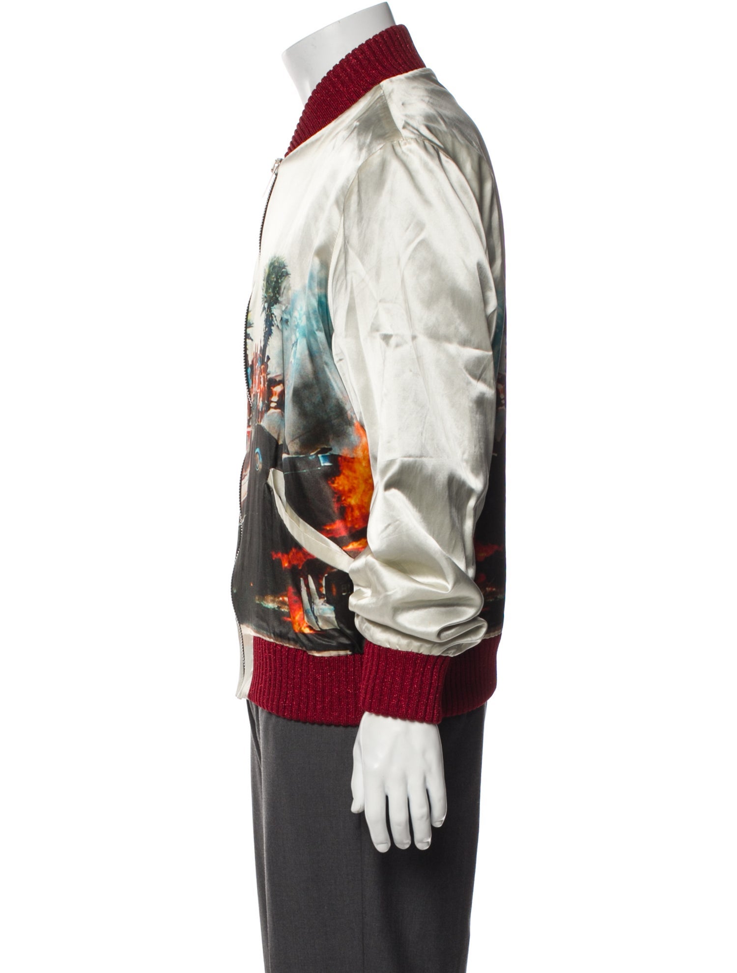 Palm Angels Printed Bomber Jacket