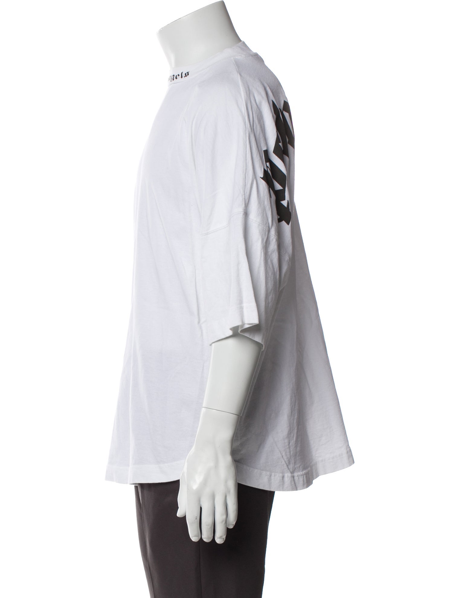 Palm Angels Mock Neck Short Sleeve T-Shirt