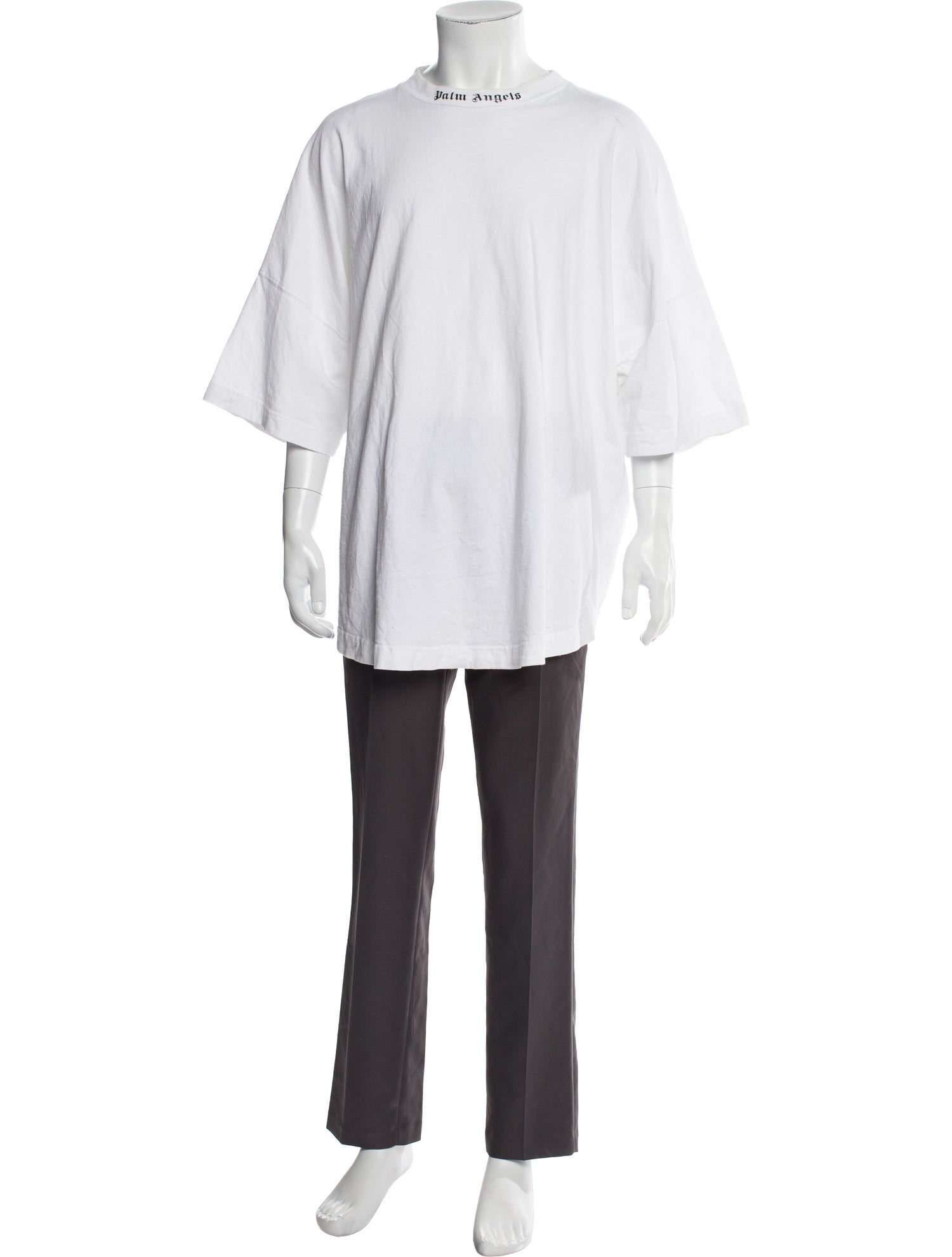 Palm Angels Crew Neck Short Sleeve Henley