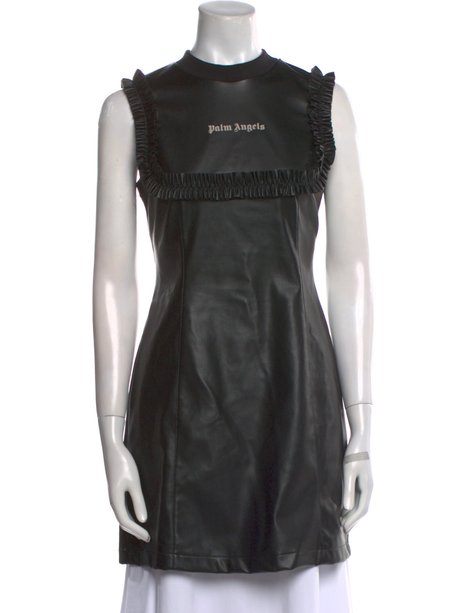 Palm Angels Faux Leather Mini Dress