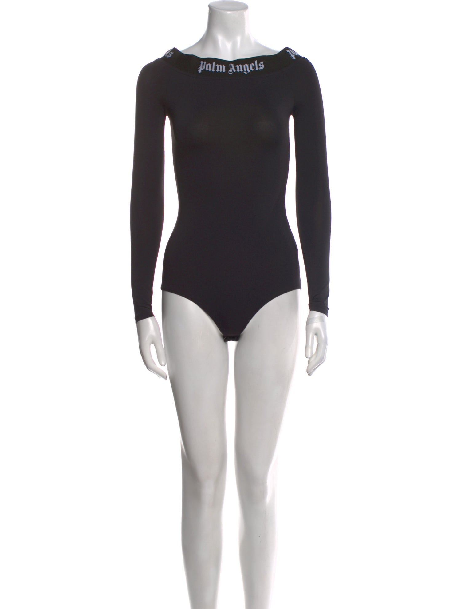 Palm Angels Scoop Neck Long Sleeve Bodysuit