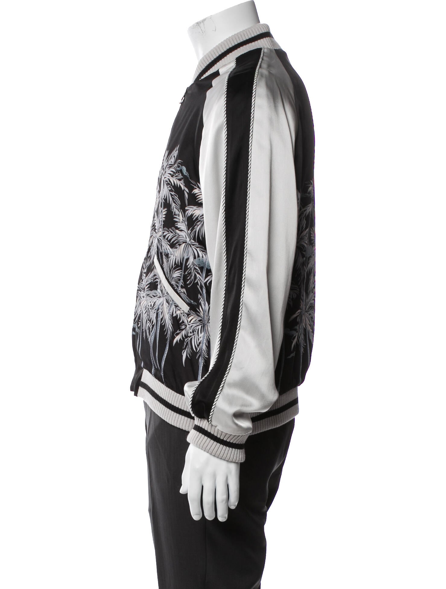 Palm Angels Graphic Print Bomber Jacket