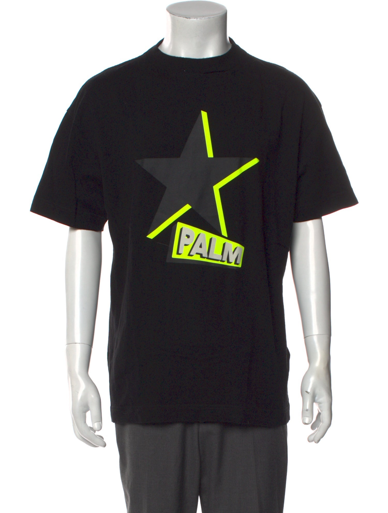 Palm Angels Graphic Print Crew Neck T-Shirt