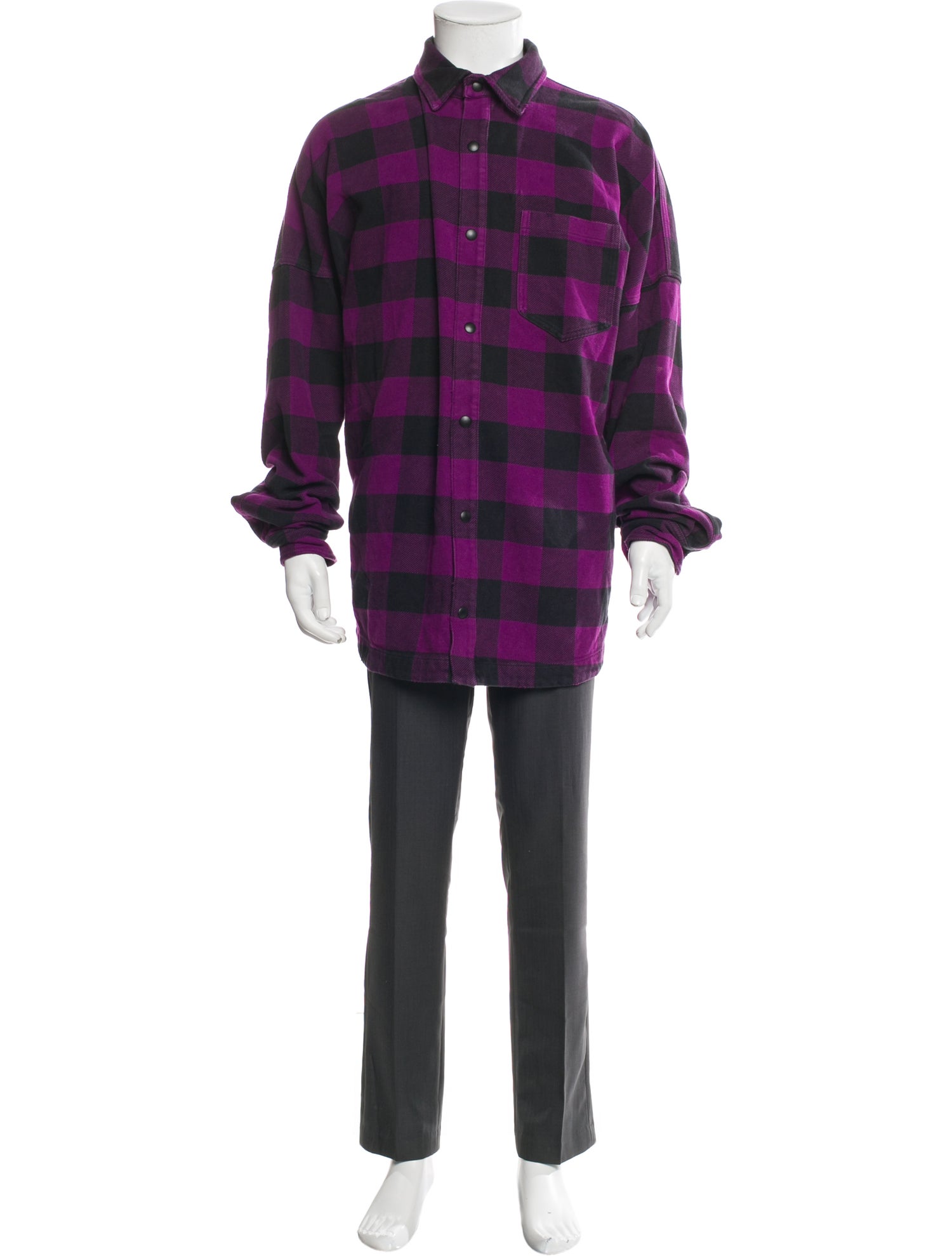 Palm Angels Plaid Print Jacket