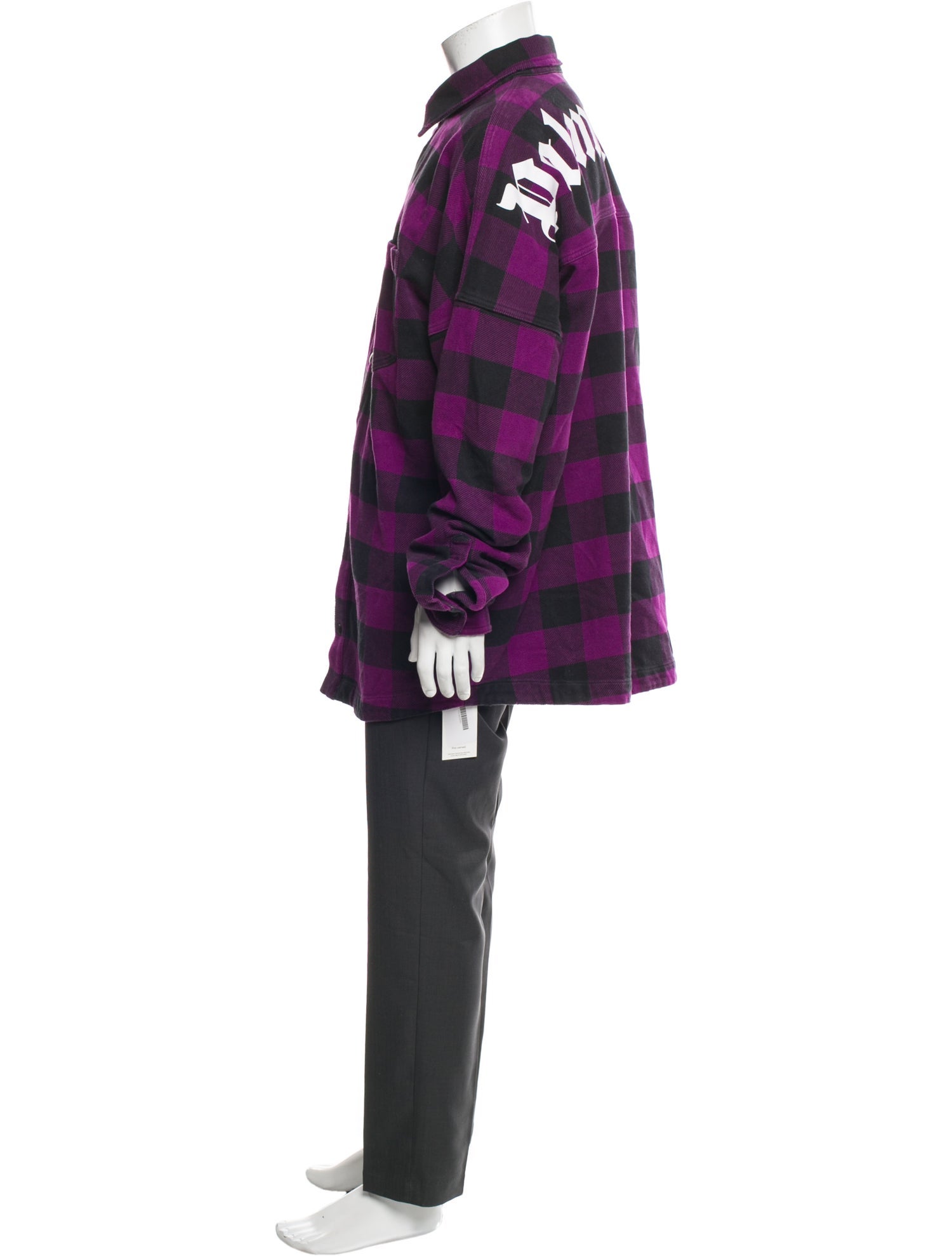 Palm Angels Plaid Print Jacket