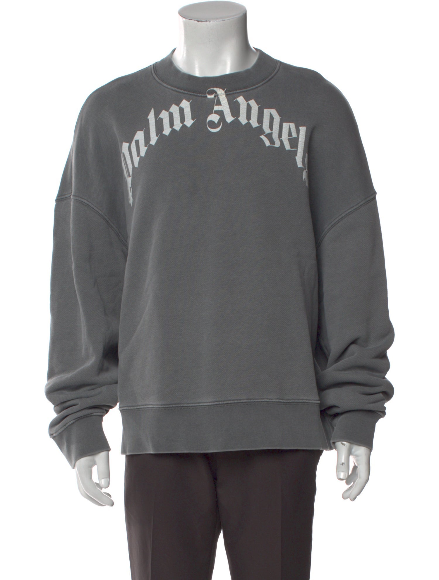 Palm Angels Graphic Print Crew Neck Sweatshirt