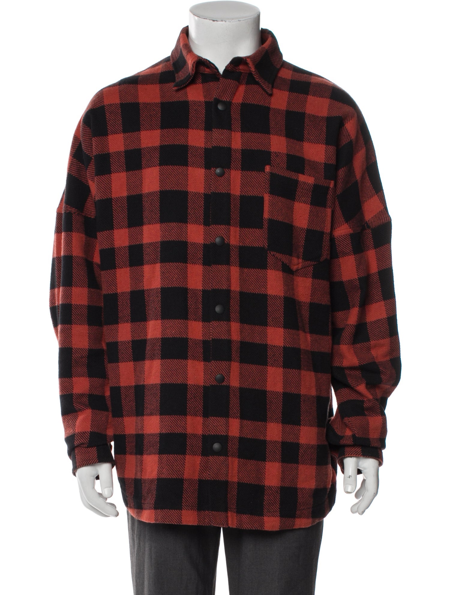 Palm Angels Plaid Print Windbreaker