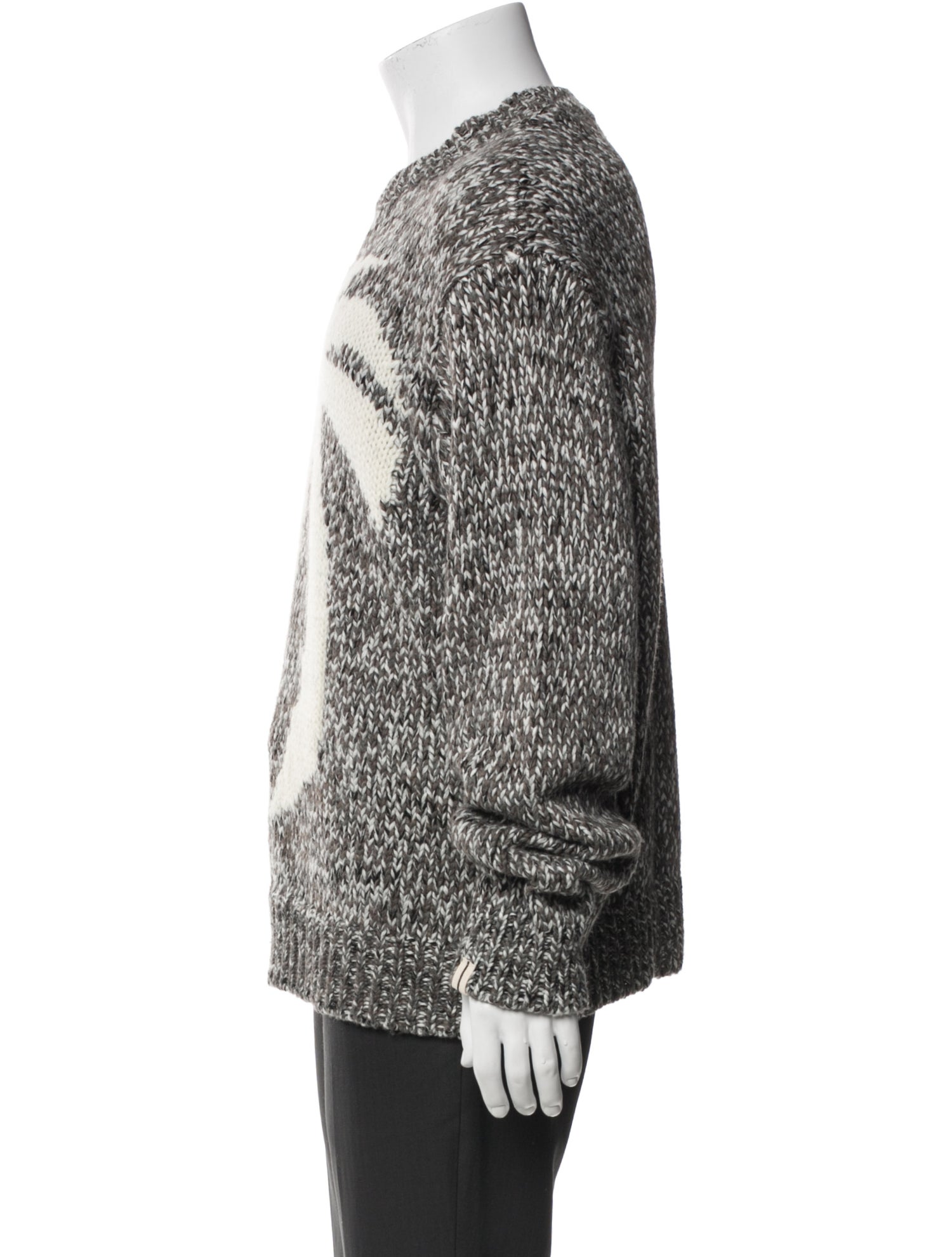 Palm Angels Printed Crew Neck Pullover