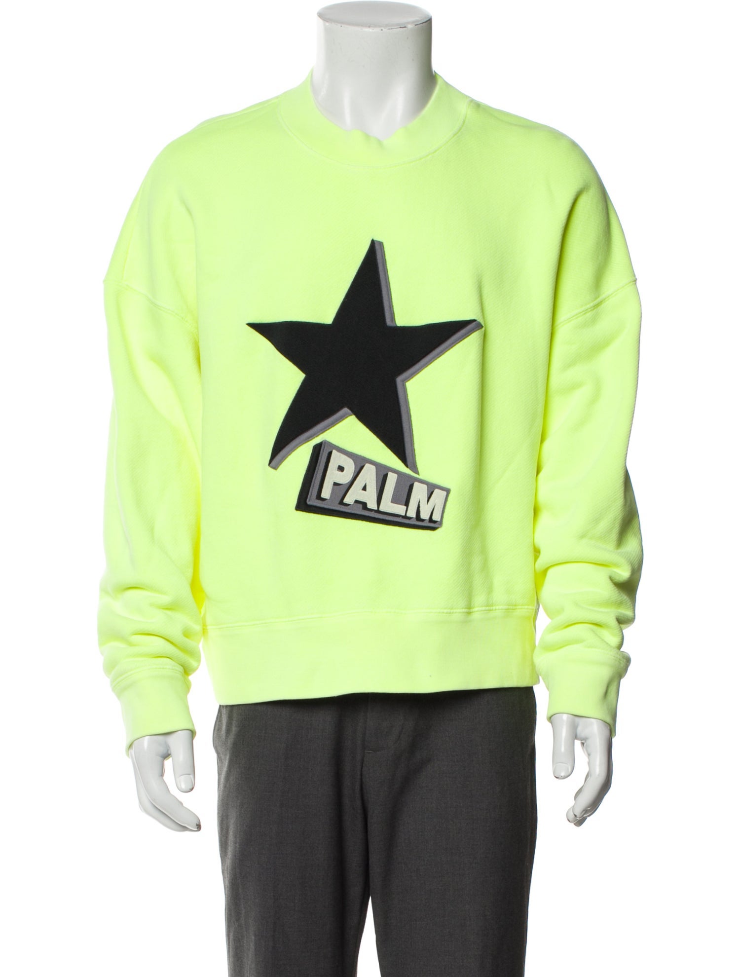 Palm Angels Graphic Print Crew Neck Pullover