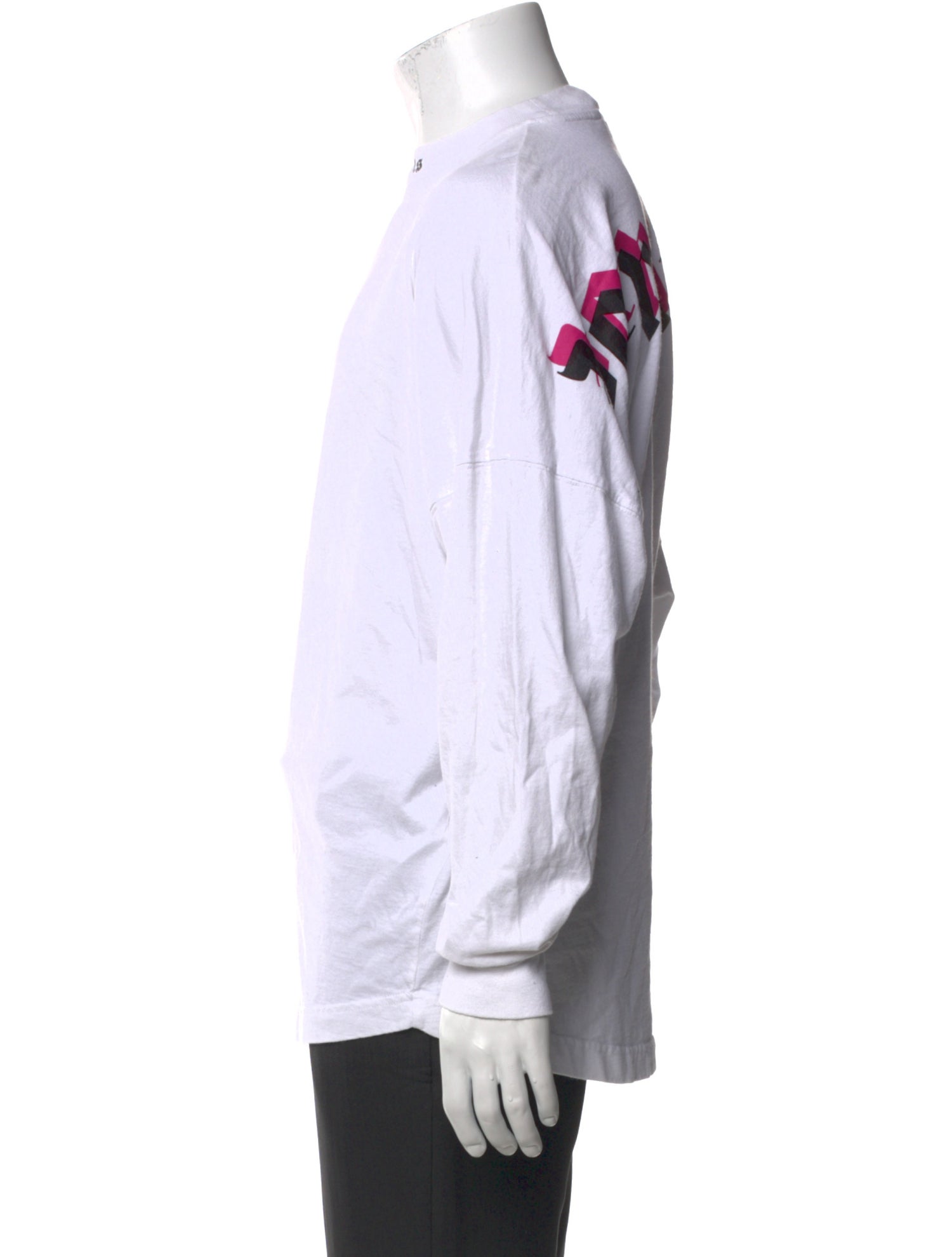 Palm Angels Graphic Print Mock Neck T-Shirt