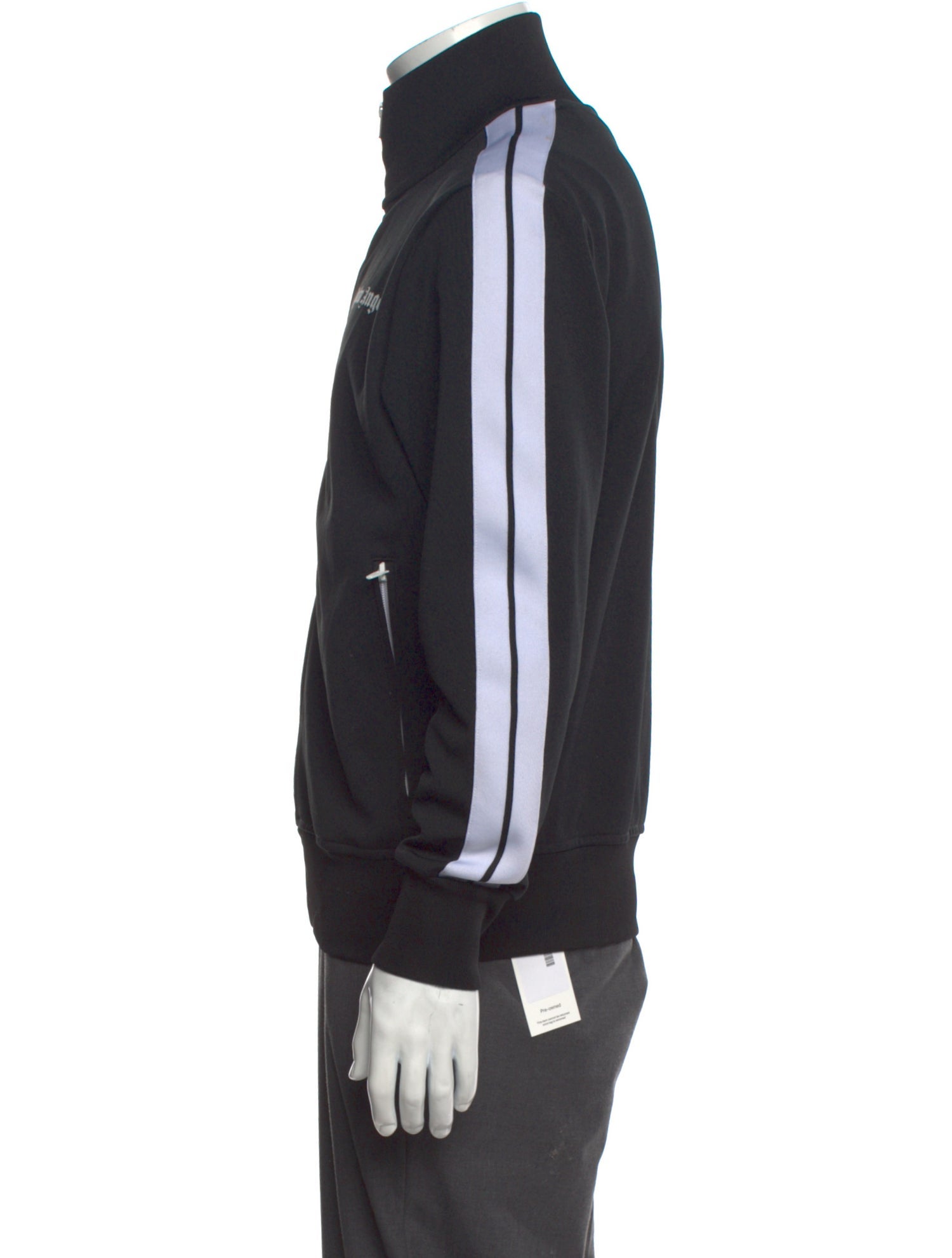 Palm Angels Graphic Print Mock Neck Sweatshirt