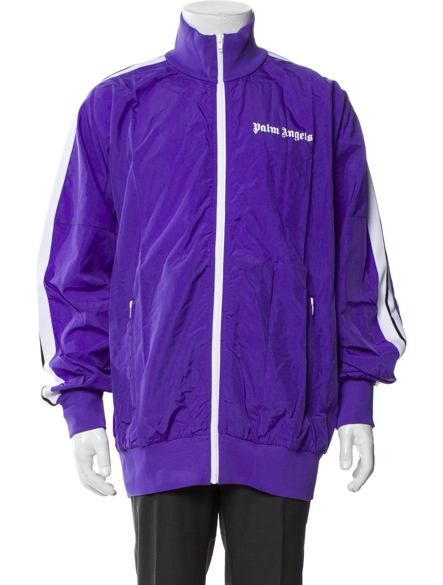 Palm Angels Striped Windbreaker w/ Tags