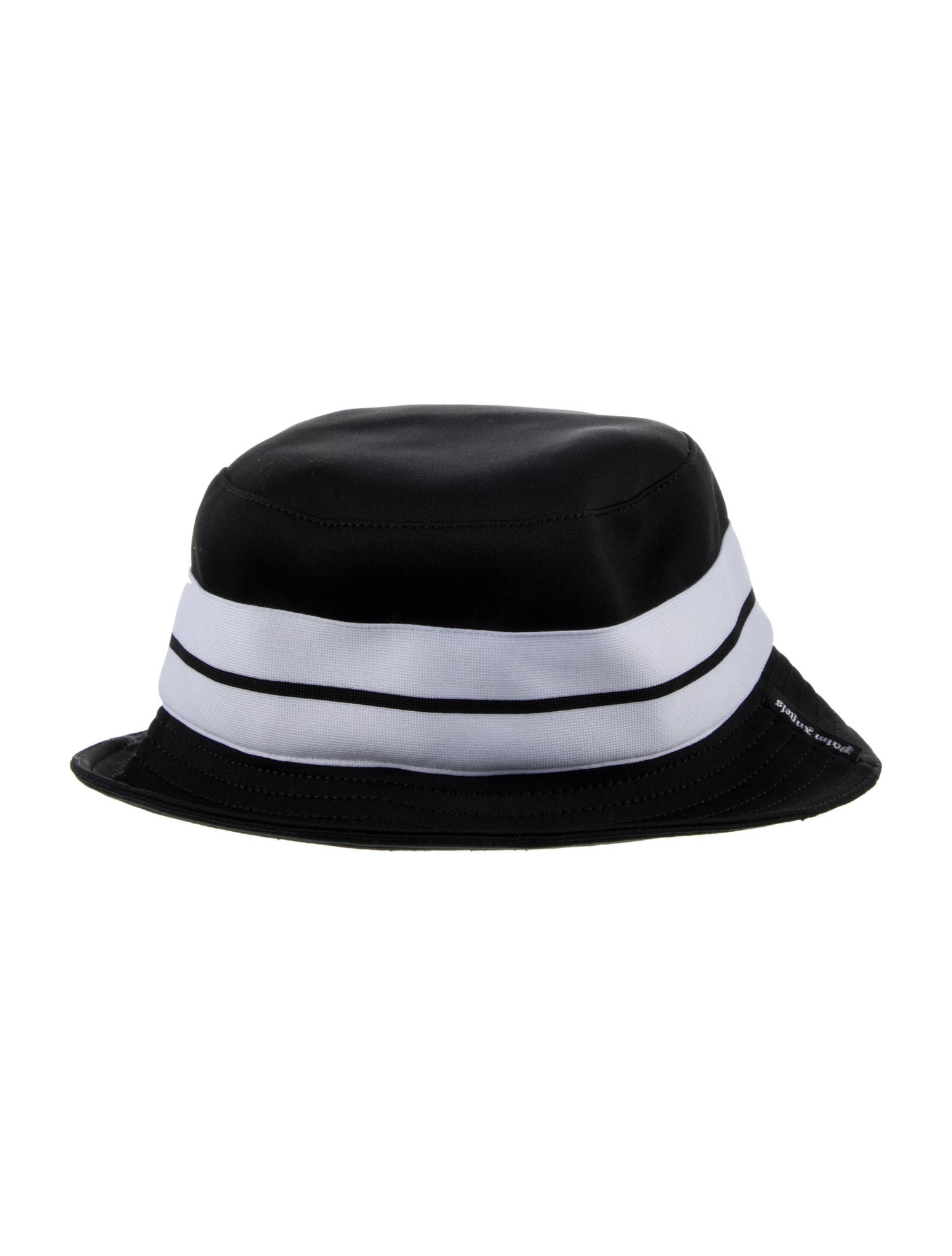 Palm Angels Polyester Striped Bucket Hat