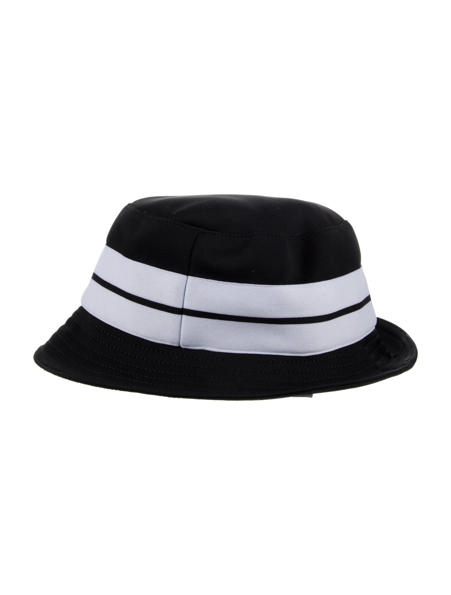Palm Angels Polyester Striped Bucket Hat