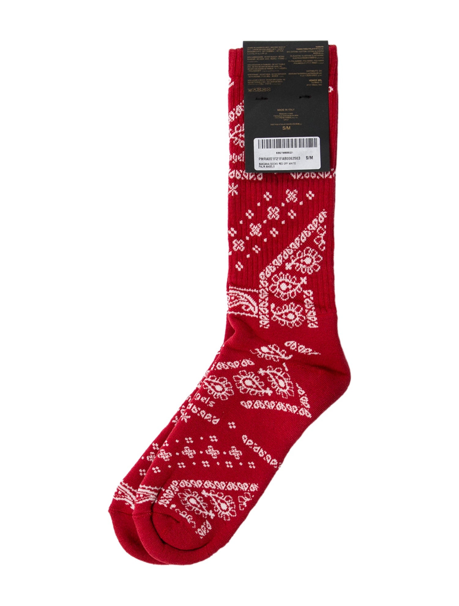 Palm Angels Bandana Print Socks w/Tags