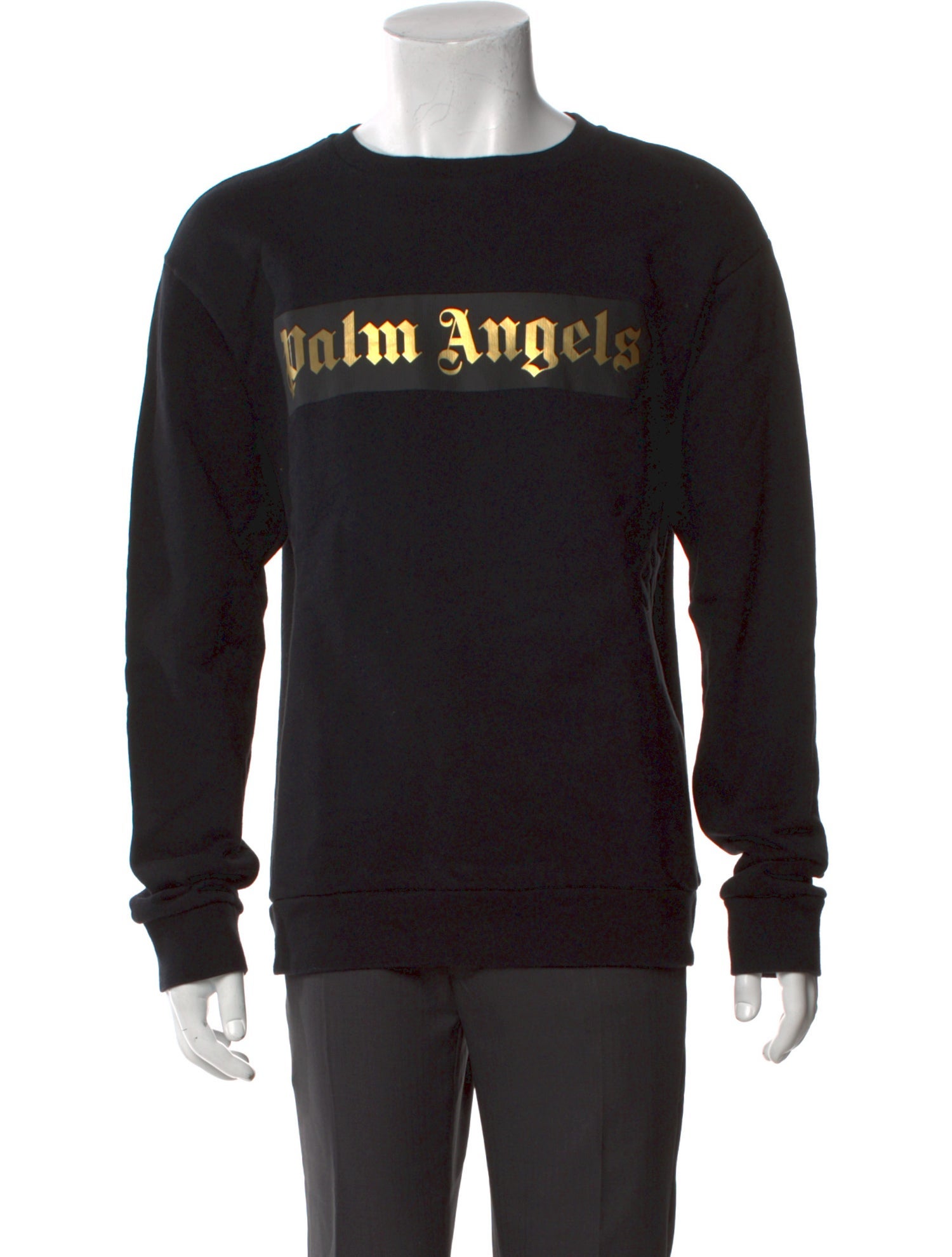 Palm Angels Graphic Print Crew Neck Sweatshirt
