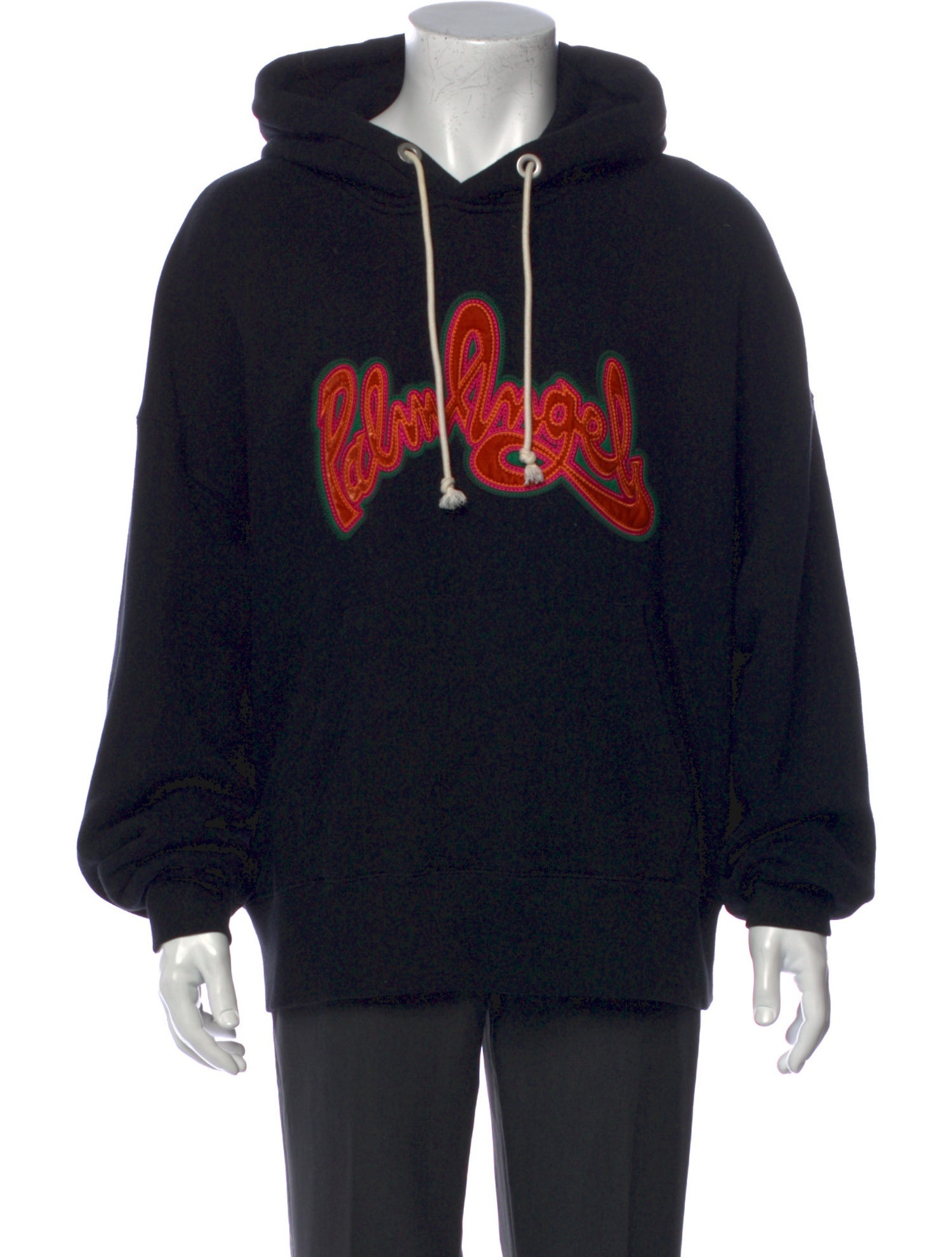 Palm Angels Graphic Print Crew Neck Hoodie