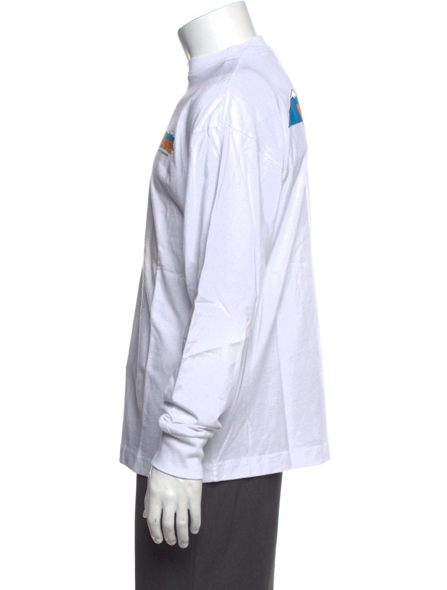 Palm Angels Graphic Print Turtleneck Pullover