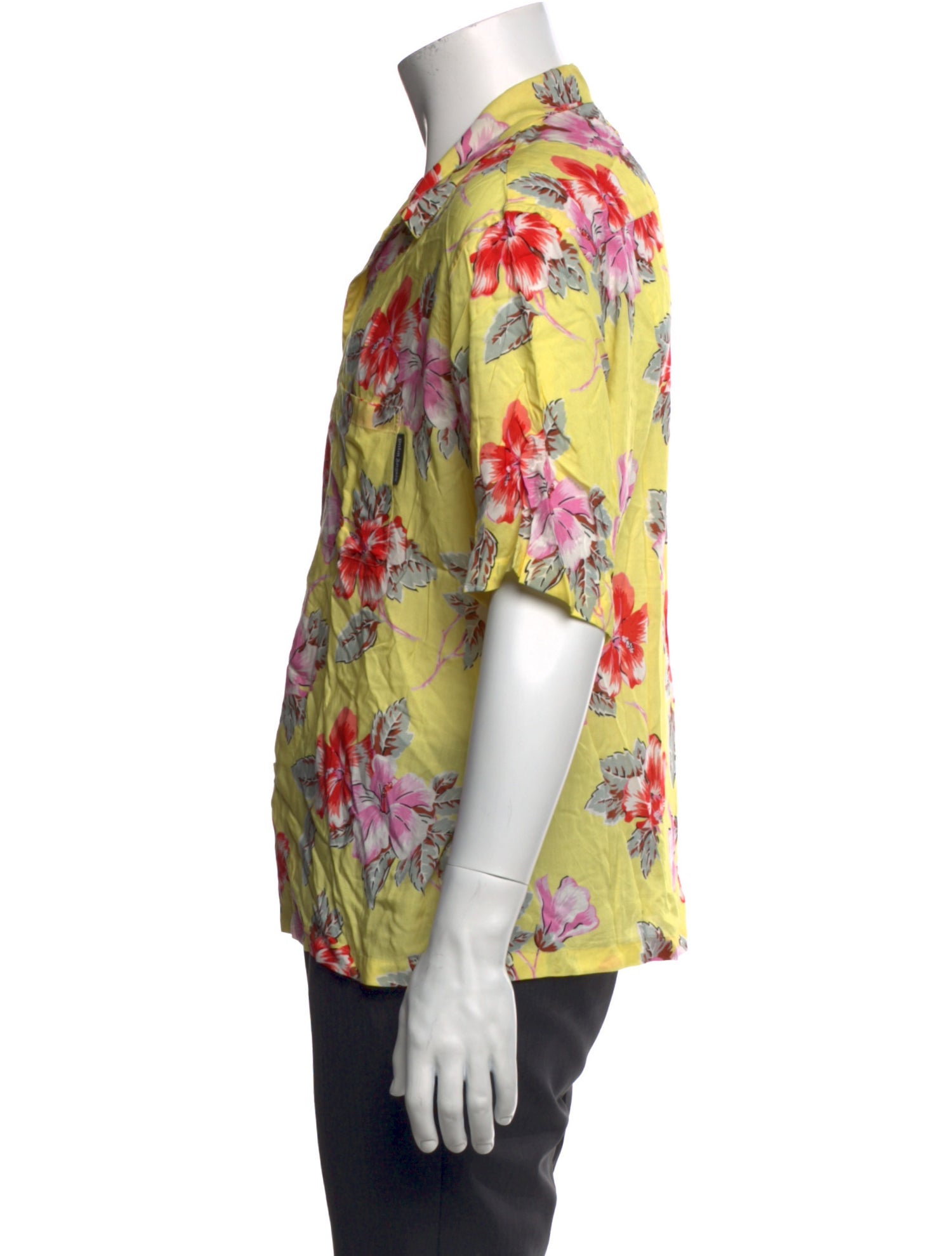 Palm Angels Floral Print Short Sleeve Shirt