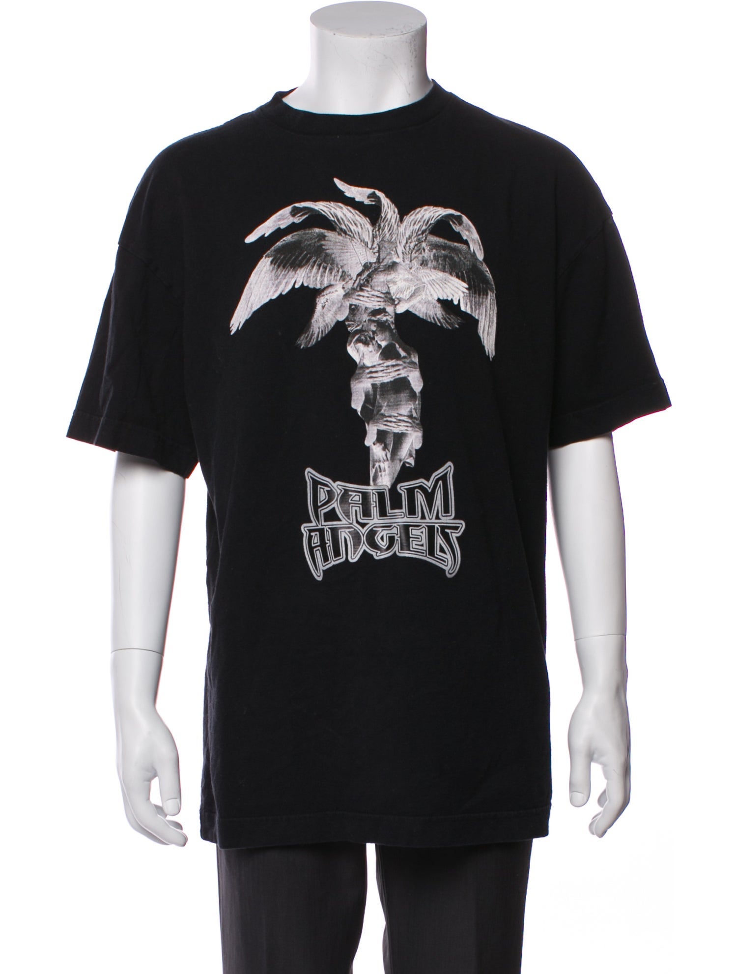 Palm Angels Graphic Print Crew Neck T-Shirt