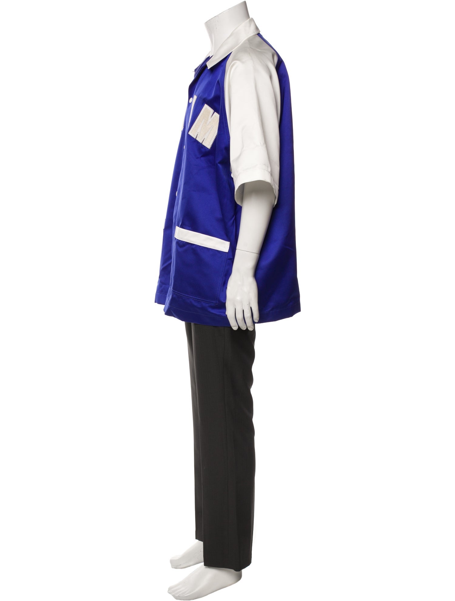 Palm Angels Colorblock Pattern Short Sleeve Shirt