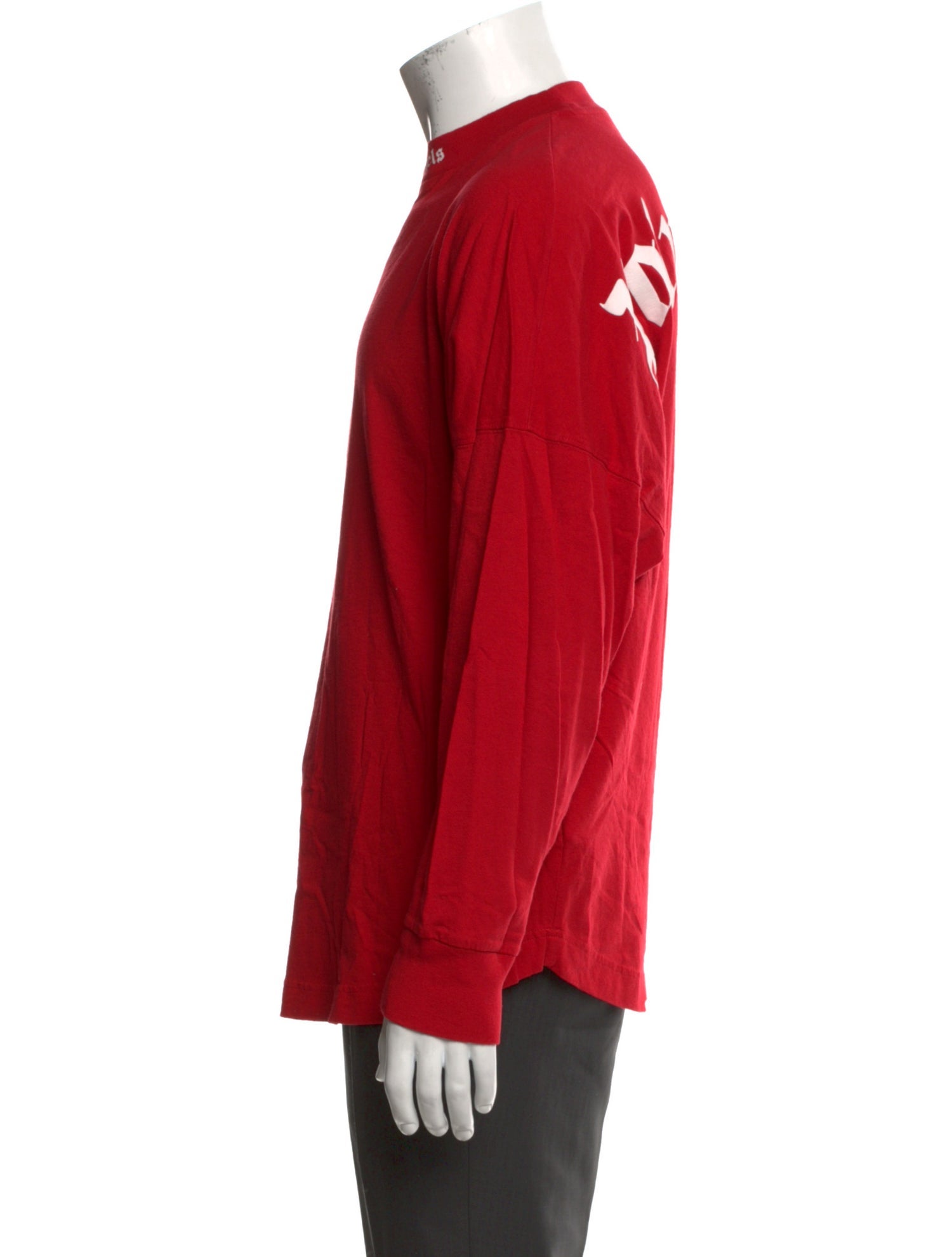 Palm Angels Graphic Print Mock Neck T-Shirt