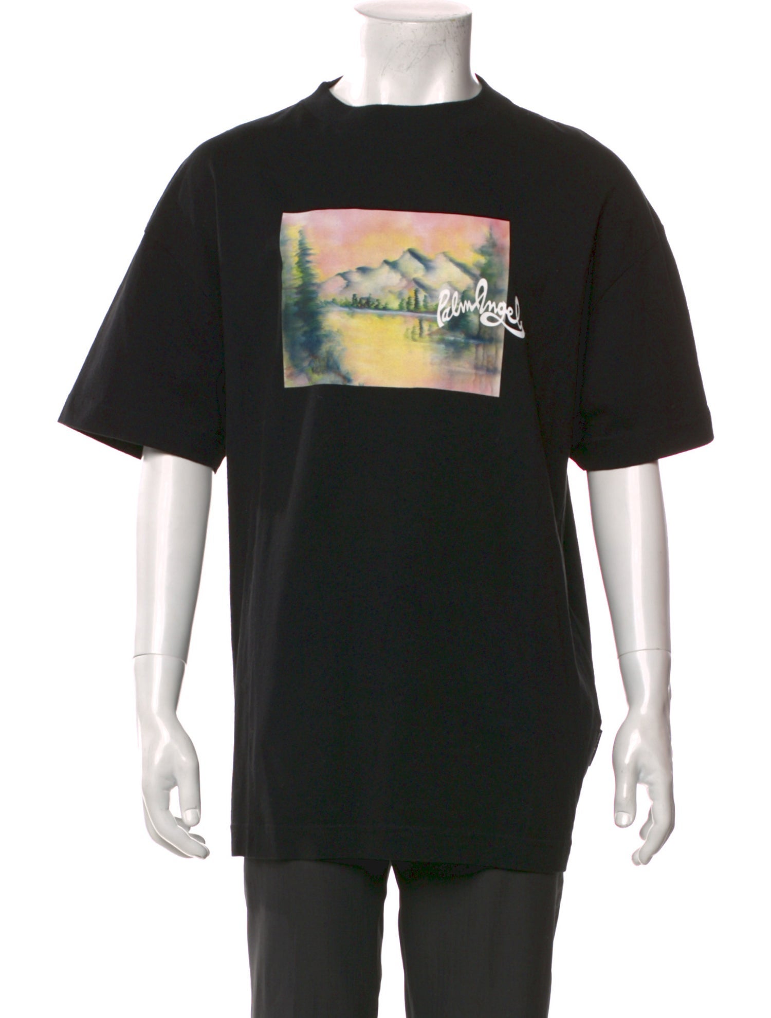 Palm Angels Graphic Print Crew Neck T-Shirt